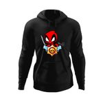 Fashion, accesorii si bijuterii - Barbati - Imbracaminte - Hanorace barbati - Hanorac barbati Deadpool Brawl Stars Baby Karate, negru, marime S - Infinity.ro