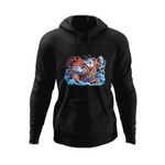 Fashion, accesorii si bijuterii - Barbati - Imbracaminte - Hanorace barbati - Hanorac barbati Jinbei Blue Whale One Piece Marine Pirate, negru, marime L - Infinity.ro