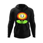 Fashion, accesorii si bijuterii - Barbati - Imbracaminte - Hanorace barbati - Hanorac barbati Super Mario Bros Floare 3D World, negru, marime S - Infinity.ro