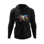 Fashion, accesorii si bijuterii - Barbati - Imbracaminte - Hanorace barbati - Hanorac barbati Dota 2 Heroes Master Gaming VIP Star, negru, marime S - Infinity.ro