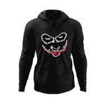 Fashion, accesorii si bijuterii - Barbati - Imbracaminte - Hanorace barbati - Hanorac barbati Joker Psycho Nebun Psihopat Horror, negru, marime S - Infinity.ro