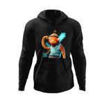 Fashion, accesorii si bijuterii - Barbati - Imbracaminte - Hanorace barbati - Hanorac barbati Fishstick Fortnite Minecraft Diamond Sword, negru, marime XL - Infinity.ro
