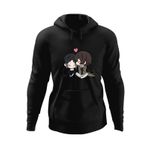 Fashion, accesorii si bijuterii - Barbati - Imbracaminte - Hanorace barbati - Hanorac barbati Bungo Stray Dogs Chibi Plush Anime Manga, negru, marime S - Infinity.ro