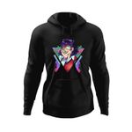 Fashion, accesorii si bijuterii - Barbati - Imbracaminte - Hanorace barbati - Hanorac barbati Kakegurui Midari Ikishima Joker Anime, negru, marime S - Infinity.ro