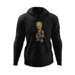 Fashion, accesorii si bijuterii - Barbati - Imbracaminte - Hanorace barbati - Hanorac barbati Baby Groot Ziua Indragostitilor Iubit Iubita, negru, marime XL - Infinity.ro