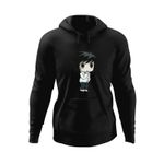 Fashion, accesorii si bijuterii - Barbati - Imbracaminte - Hanorace barbati - Hanorac barbati Bebe Detectiv Death Note L Sherlock Holmes, negru, marime S - Infinity.ro