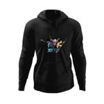 Fashion, accesorii si bijuterii - Barbati - Imbracaminte - Hanorace barbati - Hanorac barbati One Piece Monkey Luffy Portgas Prieteni Copilarie, negru, marime M - Infinity.ro