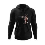 Fashion, accesorii si bijuterii - Barbati - Imbracaminte - Hanorace barbati - Hanorac barbati Mortal Kombat Mileena Kitana Cute Girl Karate, negru, marime S - Infinity.ro