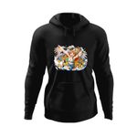 Fashion, accesorii si bijuterii - Barbati - Imbracaminte - Hanorace barbati - Hanorac barbati One Piece Nami Comoara Pirati Cat Anime, negru, marime M - Infinity.ro