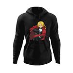 Fashion, accesorii si bijuterii - Barbati - Imbracaminte - Hanorace barbati - Hanorac barbati Fullmetal Alchemist Elric Hiromu Arakawa Anime, negru, marime M - Infinity.ro