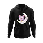 Fashion, accesorii si bijuterii - Barbati - Imbracaminte - Hanorace barbati - Hanorac barbati Sailor Moon Luna Ziua Indragostitilor Love, negru, marime S - Infinity.ro