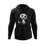 Fashion, accesorii si bijuterii - Barbati - Imbracaminte - Hanorace barbati - Hanorac barbati Kung Fu Panda Bebe Karate Ninja Urs, negru, marime XL - Infinity.ro