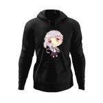 Fashion, accesorii si bijuterii - Barbati - Imbracaminte - Hanorace barbati - Hanorac barbati Bungo Stray Dogs Atsushi Tiger Chibi Anime, negru, marime S - Infinity.ro