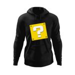 Fashion, accesorii si bijuterii - Barbati - Imbracaminte - Hanorace barbati - Hanorac barbati Super Mario Bros Question Mark Odyssey, negru, marime M - Infinity.ro