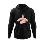 Fashion, accesorii si bijuterii - Barbati - Imbracaminte - Hanorace barbati - Hanorac barbati BTS Suga Love Sign Hand, negru, marime S - Infinity.ro