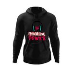 Fashion, accesorii si bijuterii - Barbati - Imbracaminte - Hanorace barbati - Hanorac barbati Roblox Power Fan Gaming, negru, marime M - Infinity.ro