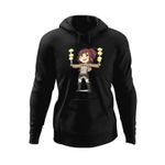 Fashion, accesorii si bijuterii - Barbati - Imbracaminte - Hanorace barbati - Hanorac barbati Mikasa Ackerman Attack Titan Manga Anime, negru, marime XL - Infinity.ro