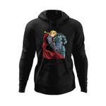 Fashion, accesorii si bijuterii - Barbati - Imbracaminte - Hanorace barbati - Hanorac barbati Fullmetal Alchemist Amestris Edward Alphonse, negru, marime L - Infinity.ro