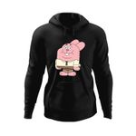 Fashion, accesorii si bijuterii - Barbati - Imbracaminte - Hanorace barbati - Hanorac barbati Richard Watterson Gumball Tata Iepure, negru, marime M - Infinity.ro