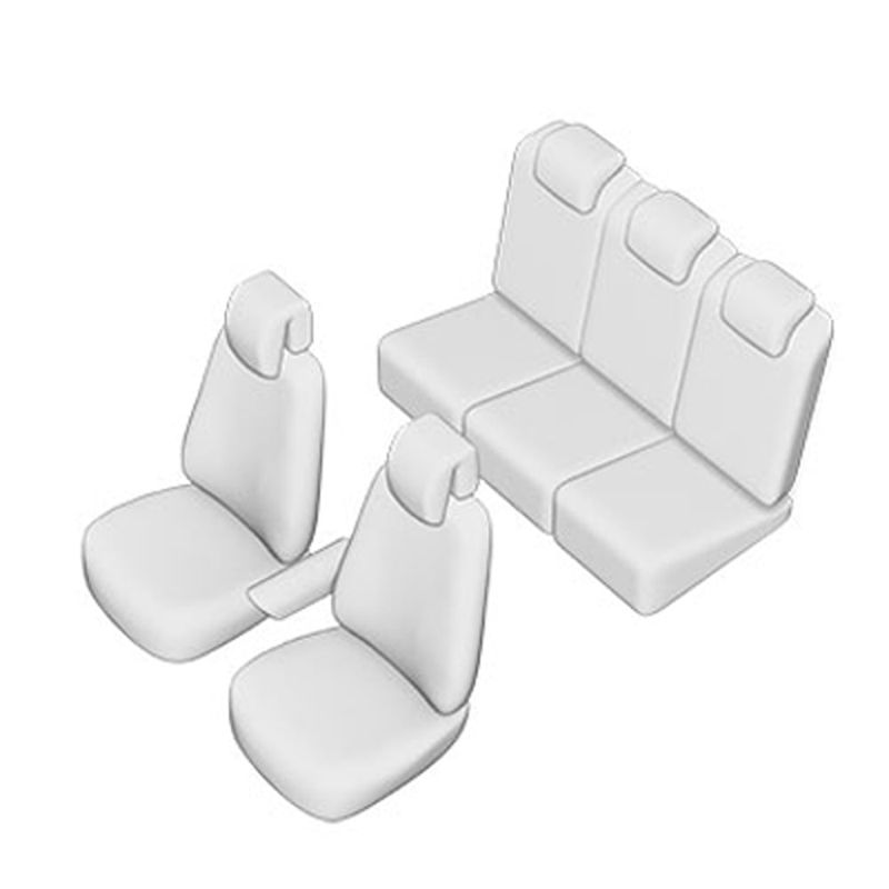 Auto si Moto - Intretinere auto - Huse auto - SET HUSE SCAUN UMBRELLA PENTRU VW PASSAT 2015- (BANCHETA FRACTIONATA) CU TETIERELE SPATE IN FORMA DE L - Infinity.ro