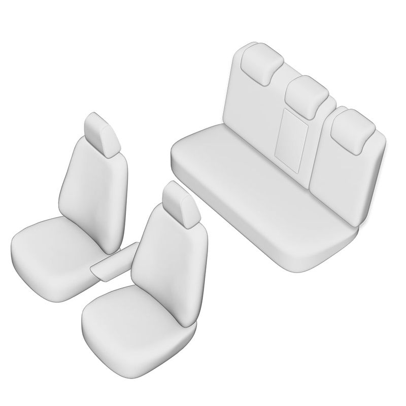 Auto si Moto - Intretinere auto - Huse auto - SET HUSE SCAUN UMBRELLA PENTRU VW JETTA 2011-2018 (BANCHETA FRACTIONATA) CU TETIERE SPATE IN FORMA DE L - Infinity.ro
