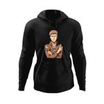 Fashion, accesorii si bijuterii - Barbati - Imbracaminte - Hanorace barbati - Hanorac barbati Attack on Titan Jean Kirschtein AOT Anime Manga, negru, marime S - Infinity.ro