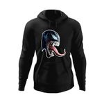 Fashion, accesorii si bijuterii - Barbati - Imbracaminte - Hanorace barbati - Hanorac barbati Venom SuperHero Fortnite Skin, negru, marime M - Infinity.ro