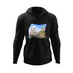 Fashion, accesorii si bijuterii - Barbati - Imbracaminte - Hanorace barbati - Hanorac barbati Lineage Corabie Video Game, negru, marime S - Infinity.ro