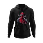Fashion, accesorii si bijuterii - Barbati - Imbracaminte - Hanorace barbati - Hanorac barbati Deadpool Badass Dad, negru, marime S - Infinity.ro