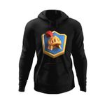 Fashion, accesorii si bijuterii - Barbati - Imbracaminte - Hanorace barbati - Hanorac barbati Helmet Clash Royale, negru, marime S - Infinity.ro