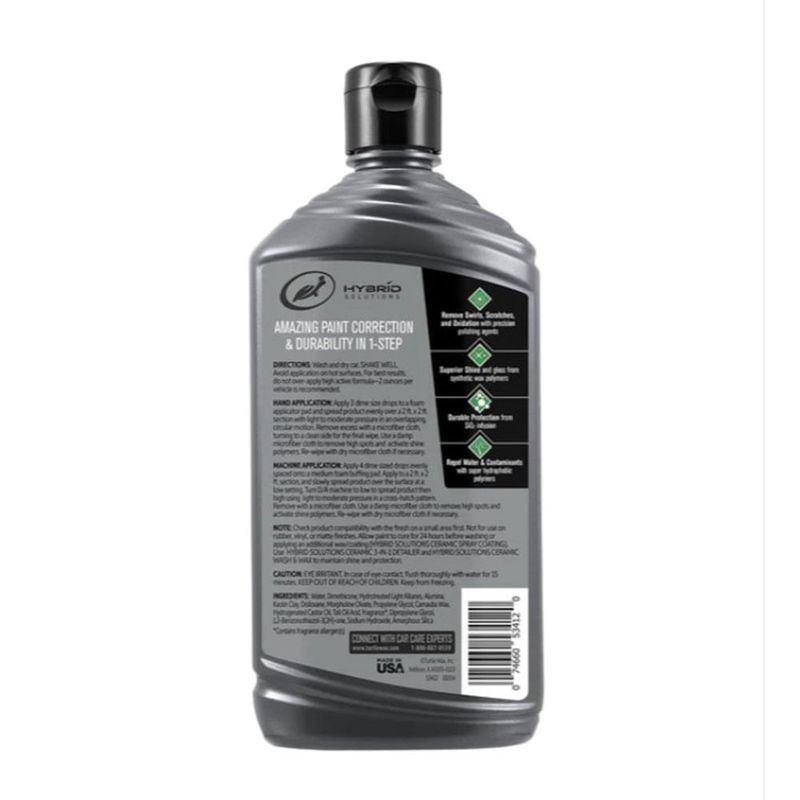 Auto si Moto - Intretinere auto - Produse curatare auto - POLISH SI CEARA CERAMICA HYBRID SOLUTIONS TURTLE WAX 500 ML - Infinity.ro