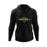 Fashion, accesorii si bijuterii - Barbati - Imbracaminte - Hanorace barbati - Hanorac barbati Minecraft Logo Block, negru, marime 2XL - Infinity.ro