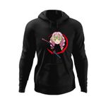 Fashion, accesorii si bijuterii - Barbati - Imbracaminte - Hanorace barbati - Hanorac barbati Demon Slayer Mitsuri Kanroji Demoni Horror, negru, marime S - Infinity.ro