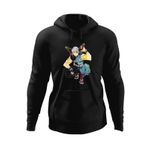 Fashion, accesorii si bijuterii - Barbati - Imbracaminte - Hanorace barbati - Hanorac barbati Tengen Uzui Demon Slayer Kimetsu no Yaiba, negru, marime M - Infinity.ro
