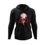 Fashion, accesorii si bijuterii - Barbati - Imbracaminte - Hanorace barbati - Hanorac barbati Naruto Sakura Baby Ninja Girl Anima Manga, negru, marime S - Infinity.ro