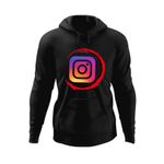 Fashion, accesorii si bijuterii - Barbati - Imbracaminte - Hanorace barbati - Hanorac barbati Demon Slayer Insta Creator Instagram Anime, negru, marime S - Infinity.ro