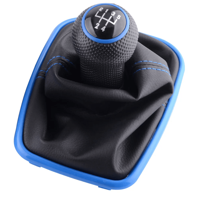 Auto si Moto - Piese auto si accesorii - Interior auto - Accesorii interior - Nuca Schimbator Viteze VW Golf 4/ Bora 5 Trepte (DIESEL) Rama Albastra - Infinity.ro