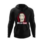 Fashion, accesorii si bijuterii - Barbati - Imbracaminte - Hanorace barbati - Hanorac barbati Casa de Papel Bella Ciao Mafia Rebel, negru, marime M - Infinity.ro