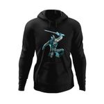 Fashion, accesorii si bijuterii - Barbati - Imbracaminte - Hanorace barbati - Hanorac barbati Mortal Kombat Blue Sword Boy Master Fight, negru, marime S - Infinity.ro