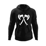 Fashion, accesorii si bijuterii - Barbati - Imbracaminte - Hanorace barbati - Hanorac barbati Dota 2 Axe Topoare Lupta Viking Dota2, negru, marime L - Infinity.ro