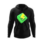 Fashion, accesorii si bijuterii - Barbati - Imbracaminte - Hanorace barbati - Hanorac barbati Power Up Brawl Stars, negru, marime S - Infinity.ro