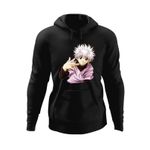 Fashion, accesorii si bijuterii - Barbati - Imbracaminte - Hanorace barbati - Hanorac barbati Killua Zoldyck Hunter x Hunter Valentines Day Anime, negru, marime L - Infinity.ro