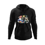 Fashion, accesorii si bijuterii - Barbati - Imbracaminte - Hanorace barbati - Hanorac barbati Vinsmoke Sanji One Piece Samurai Kimono Anime, negru, marime S - Infinity.ro