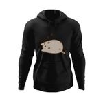 Fashion, accesorii si bijuterii - Barbati - Imbracaminte - Hanorace barbati - Hanorac barbati Pusheen Cat Somn Sforait Pisica Plush Pussy, negru, marime M - Infinity.ro