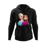 Fashion, accesorii si bijuterii - Barbati - Imbracaminte - Hanorace barbati - Hanorac barbati Elsa Frozen Anna Elsa Costum, negru, marime S - Infinity.ro