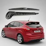 Auto si Moto - Intretinere auto - Stergatoare - Brat si Lamela Stergator Spate Ford Focus III Hatchback (2011-2018) - 350mm, Set Complet cu Capac Mammooth MMT RAW 053 - Infinity.ro
