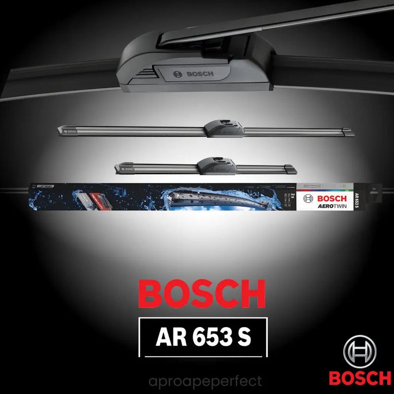 Auto si Moto - Intretinere auto - Stergatoare - Set 2 Stergatoare Parbriz Bosch Aerotwin Retrofit AR653S, 650 mm + 400 mm, Prindere Tip Carlig (J-Hook) - Infinity.ro