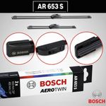 Auto si Moto - Intretinere auto - Stergatoare - Set 2 Stergatoare Parbriz Bosch Aerotwin Retrofit AR653S, 650 mm + 400 mm, Prindere Tip Carlig (J-Hook) - Infinity.ro