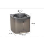 Petshop - Accesorii petshop - Castroane si adapatori - Fantana de apa inteligenta pentru pisici si caini - capacitate 2L, filtrare profunda, 162x162x155 mm - Infinity.ro