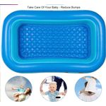 Casa si Gradina - Gradina si terasa - Piscine si accesorii - Piscine - Piscina Gonflabila Pentru Adulti Si Copii, Dreptunghiulara, 115 X 85 X 30 Cm, 2 Inele Gonflabile, Pentru Gradina, Instalare Rapida, Albastru - Infinity.ro